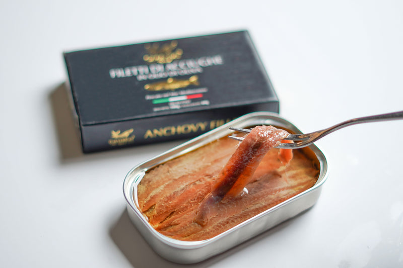 Anchovy fillets in olive oil 100 gr