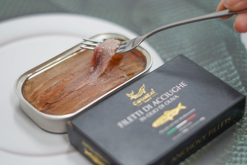 Anchovy fillets in olive oil 100 gr